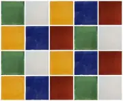 20 Mexican Talavera TILES Ceramic 6x6" Stairs Backsplash MIX COLOR TILE