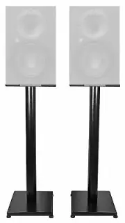 Rockville 29 Black Steel Studio Monitor Speaker Stands For Mackie XR824 Monitors