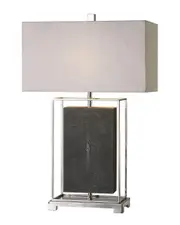 Uttermost Sakana Gray Textured Table Lamp