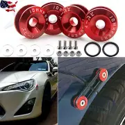 Quick Release Fasteners Car Trunk Fender Bumper Hatch Lids Kit Fit Honda-RED (for: Honda)