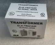 NEW Genuine ELK Products Plug-In Transformer ELK-TRG1640, 120VAC 16.5VAC 45VA