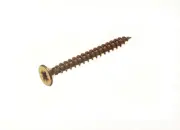 New 100 X Chip Board Screw Fixings Yzp Yellow Zinc Plated Steel 5.0 X 50 - Onest