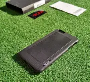 TUMI Leather Grip Luxury Black Folio Case Fits iPhone 6 Plus/6S Plus Mobile NIB