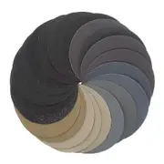 5inch Sandpaper 125mm 60-10000 grit Round Shape Sanding Discs Hook Loop Sanding Paper Buffing Sheet Sandpaper 8 Hole Sander Pad, 24 pcs, sui