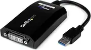 StarTech.com USB 3.0 to DVI/VGA Multi Monitor Adapter 2048x1152 External Video Graphics Cards, Black (USB32DVIPRO)
