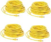 HOMSFOU 4pcs Ethernet Cable for Cat 5e Networking Cord 20m Long Patch Cable for Laptop Pc Router