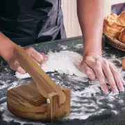 Wood Dough Presser Dumpling Maker Wrappers Manual Roti Woman