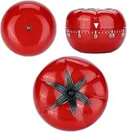 Mechanical Kitchen Timer, Small and Compact Kitchen Timer Tomato Shaped No Batteries Needed for Cooking and Baking for Home School Classroom(Small 6.3 * 4.5cm)