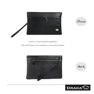DRAKA 達卡 - 極致純粹系列 - iPad mini真皮手拿平板包-法國布標