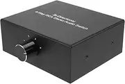 Aswalling 4-Way Stereo L/R Sound Channel Bi-Directional Audio Switcher, 1 in 4 Out /4 in 1 Out, Audio Switch Splitter for Speaker