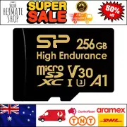 256GB MicroSDXC UHS-I Card with Adapter, 4K Video Recording, Dash Cam & Security