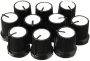 10pcs 6mm Knob Plastic for Rotary Taper Potentiometer Hole Volume Control Controller 0.6cm for WH148
