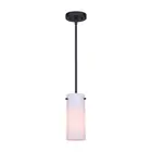 Canarm Lander 1 Light Pendant, Matte Black - IPL1063A01BK