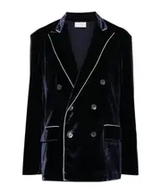velvet blazer S,M Black