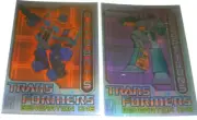 G1 TRANSFORMERS PROMO CARD LOT SET OPTIMUS PRIME MEGATRON CHROMIUM HASBRO P1 P2