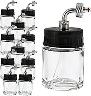 Master Airbrush Brand Box of 10-Each TB-007 Empty 3/4-Ounce, (22cc) Glass Bottle for SB84 Side-Feed Mount Airbrush