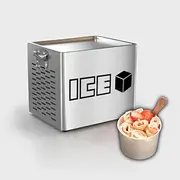 ICE Flat Panned Rolled Ice Cream Fryer Stir Fry Style Ice Cream Rolls Maker