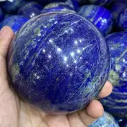 Stunning Lapis Lazuli Sphere - Natural Blue Gemstone Crystal Ball