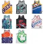 【M&N】球衣 背心 MITCHELL & NESS BIG FACE JERSEY 2.0 大LOGO 男 MN21ATK01-(NBA球衣)