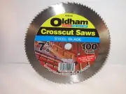 Oldham B725-CC 7-1/4" 100T Crosscut Saws Steel Blade 9400 RPM