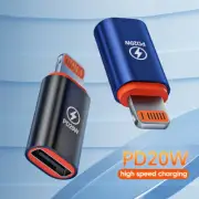 USB Type C Female to iPhone Adapter Converter Charging and Data Sync 8-Pin AU