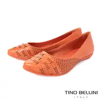 在飛比找momo購物網優惠-【TINO BELLINI 貝里尼】巴西進口麥穗刻花平底鞋F