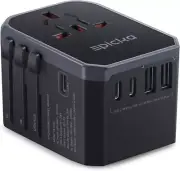 EPICKA Universal Travel Adapter, International Power Plug Adapter With 3 USB-C 2