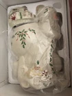LENOX "SANTA SKATES TO A NEW MILLENIUM" 13" Holiday COOKIE JAR 1999 W/Box