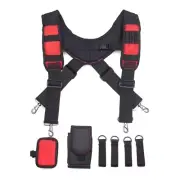 Suspenders Tool Belt Suspenders with Large Moveable Phone Holder