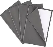 GSHLLO 4 Pcs Jewelry Watch Cleaning Cloth Silver Polish Dry Cloths Diamond Ring Polishing Cloth Computer Screen Cleaner Cloths Large Soft Eyeglass Wipes for Precious Stones