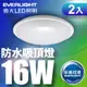 2入 億光 16W 星庭 LED防水吸頂燈-白光