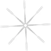 SOESFOUFU 8pcs Stainless Steel Dessert Forks Small Appetizer Forks for Fruits Salads and Cocktails Elegant for Entertaining and Everyday Use