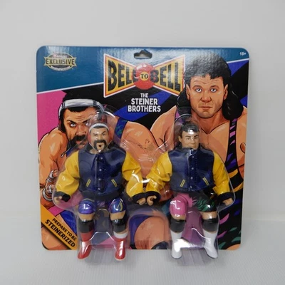 WCW WWF Steiner Brothers Ringside Bell to Bell Exclusive Wrestling Figure 2 Pack