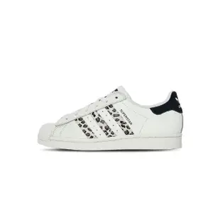 【adidas 愛迪達】SUPERSTAR Originals 女鞋 米白色 貝殼 豹紋 運動 休閒鞋 IF7615