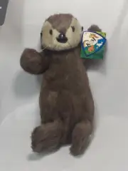 K&M International Sea Otter Brown Plush Stuffed Animal ~16" Toy, Puppet