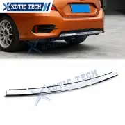 Rear Bumper Lower Spoiler Overlay Panel Frame Protector For Honda Civic 16-18