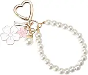 [YangQian] Beaded Cell Phone Accessories Wrist Strap Mobile Phone Bracelet for Women Girls Bag Pendant Wristlet Bead Phone Case Lanyard