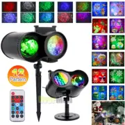 LED Luces de 360° Para Exteriores Navidad Fiesta Paisaje De Movimiento Proyector
