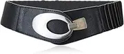 [irisaa] Wide women's belt, elastic waist belt, hip belt, stretch belt with hook closure