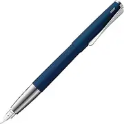 LAMY studio imperialblue - Fountain Pen in elegant metal body - steel nib, partially platinum-plated & in nib size M - incl. LAMY T 10 blue ink cartridge