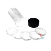 Black Capsule Tube & 15 AirTite X47.12 Direct Fits for 2oz Silver Rounds