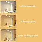 LED Desk Lamp Eye Protection White USB Charging Touch Switch Folding Study Li AU