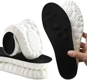 [ALOVVA] 2Pairs Revolutionary Orthopedic Insole, Cloud Insoles for Men and Women, Ultra Comfort Insoles - 4D Memory Foam Orthopedic Breathable Insoles for Shoes (Men 9-10.5/Women 10.5-12,Black)
