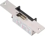 Fail Safe Standard Heavy Duty Electric Door Strike Lock, Electric Strike with 12V Voltage, Stainless Steel and PVC Material, for Cylindrical or Mortise Lock Installation Pape