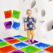 Sensory Liquid Floor Tiles for Kids, Decorative Tiles for Autism, Early Learn...