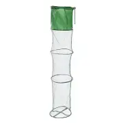 59"x13" Fishing Cage Basket Collapsible Fishing Net Fishing Bait Mesh w Anchor