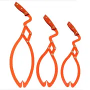 Stainless Steel Log Tongs for Efficient Firewood Collection and Transport