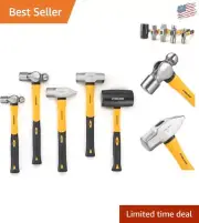 Complete Hammer Set: 16oz & 32oz Ball-Peen, Sledge, Mallet & Cross-Peening