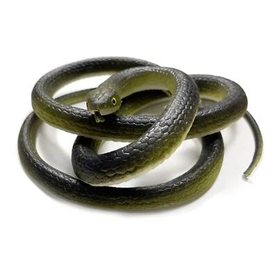 Realistic Rubber Snake Toy Fake Snake Prank Gag Props for Halloween Party Decor