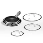 Hybrid Nonstick 6-Piece Fry Pan Set, 8, 10, and 12-Inch Frying Pans with Temp...